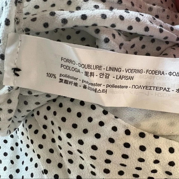 Zara TRF Polka Dot Ruffle Wrap Romper Size XS White & Black 14489 - Picture 12 of 14